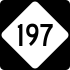 NC Highway 197 marker