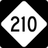 NC Highway 210 marker