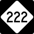 NC Highway 222 marker