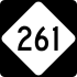 NC Highway 261 marker