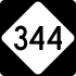 NC Highway 344 marker