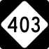 NC Highway 403 marker