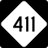 NC Highway 411 marker