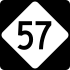 NC Highway 57 marker