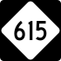 NC Highway 615 marker