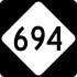 NC Highway 694 marker