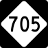 NC Highway 705 marker