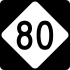 NC Highway 80 marker