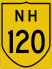 National Highway 120 marker