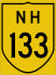 National Highway 133 marker