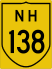 National Highway 138 marker