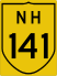 National Highway 141 marker