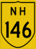 National Highway 146 marker