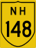 National Highway 148 marker