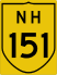 National Highway 151 marker