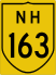 National Highway 163 marker