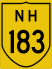 National Highway 183 marker