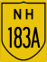 National Highway 183A marker