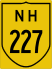 National Highway 227 marker