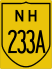 National Highway 233A marker
