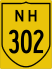 National Highway 302 marker