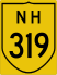 National Highway 319 marker