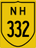 National Highway 332 marker