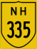 National Highway 335 marker
