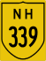 National Highway 339 marker