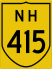 National Highway 415 marker