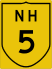 National Highway 5 marker