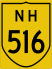National Highway 516 marker