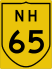 National Highway 65 marker