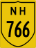 National Highway 766 marker
