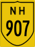 National Highway 907 marker