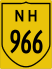 National Highway 966 marker