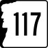 New Hampshire Route 117 marker