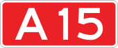 A15 motorway shield}}