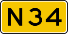 Provincial highway 34 shield}}