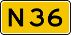 Provincial highway 36 shield}}
