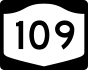 NYS Route 109 marker