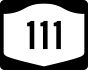 NYS Route 111 marker