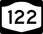 NYS Route 122 marker
