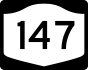 NYS Route 147 marker