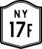 NYS Route 17F marker