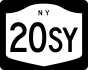 NYS Route 20SY marker