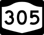 NYS Route 305 marker
