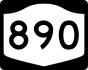 NYS Route 890 marker
