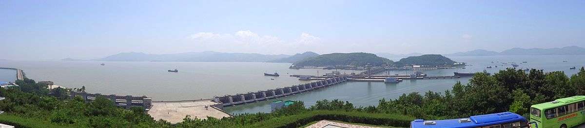 Panorama of Nampo Dam