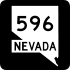State Route 596 marker